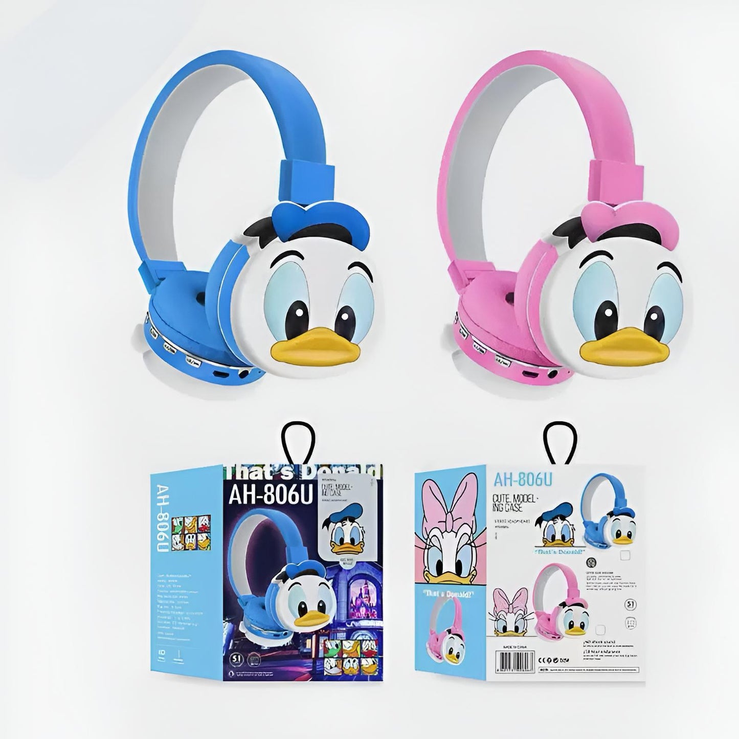 Donald Duck i Daisy Duck slušalice s pakiranjem u rozoj boji