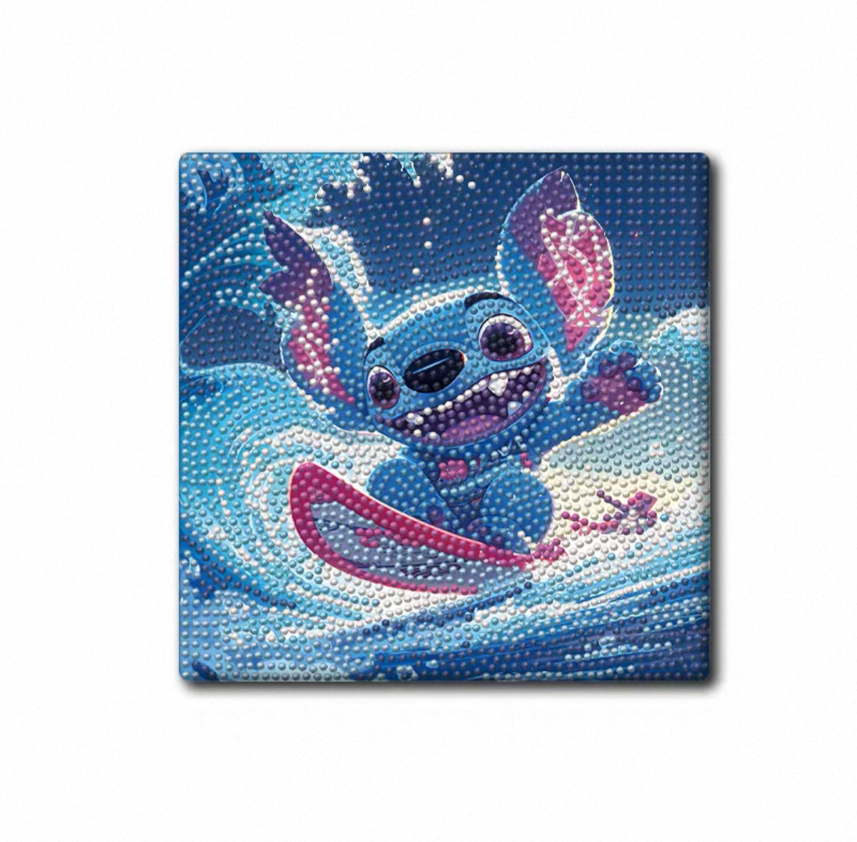 Plavi vanjski Stitch diamond painting DIY umjetnost podmetač 20x20 cm