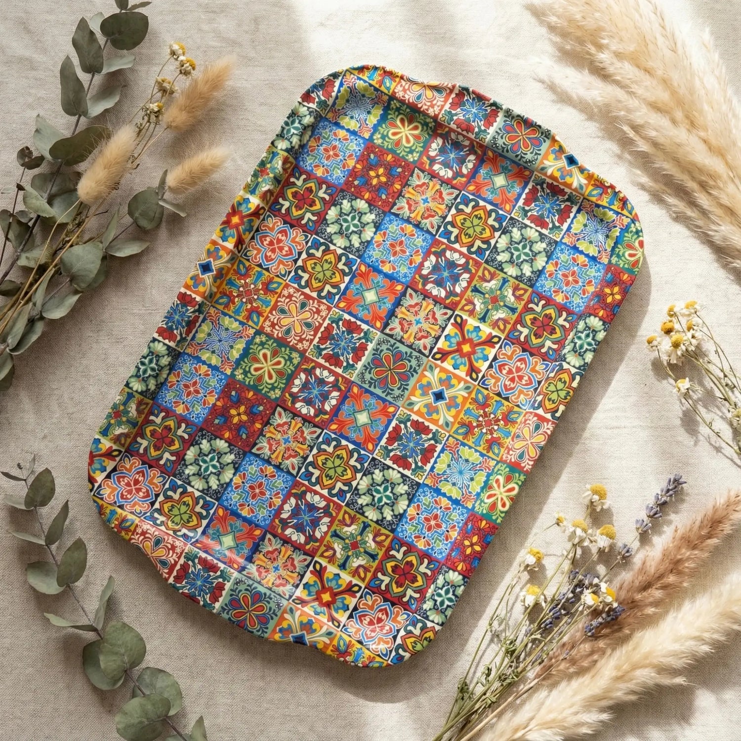 Tradicionalna metalna ogledalo coaster s mozaik pločicama