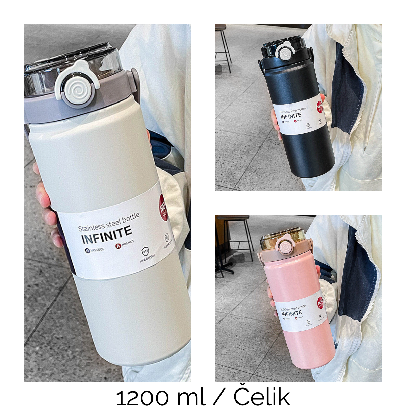 Termos boca od nehrđajućeg čelika Infinite 1200 ml