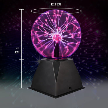 Plazma lampa s crnom bazom, savršena za dekorativne lampe i Tesla stolna lampa