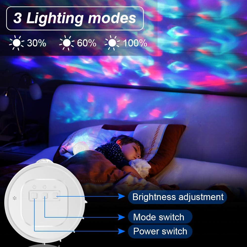 Projektor LUX LASER RGB s kontrolama svjetline i režima za ocean valove