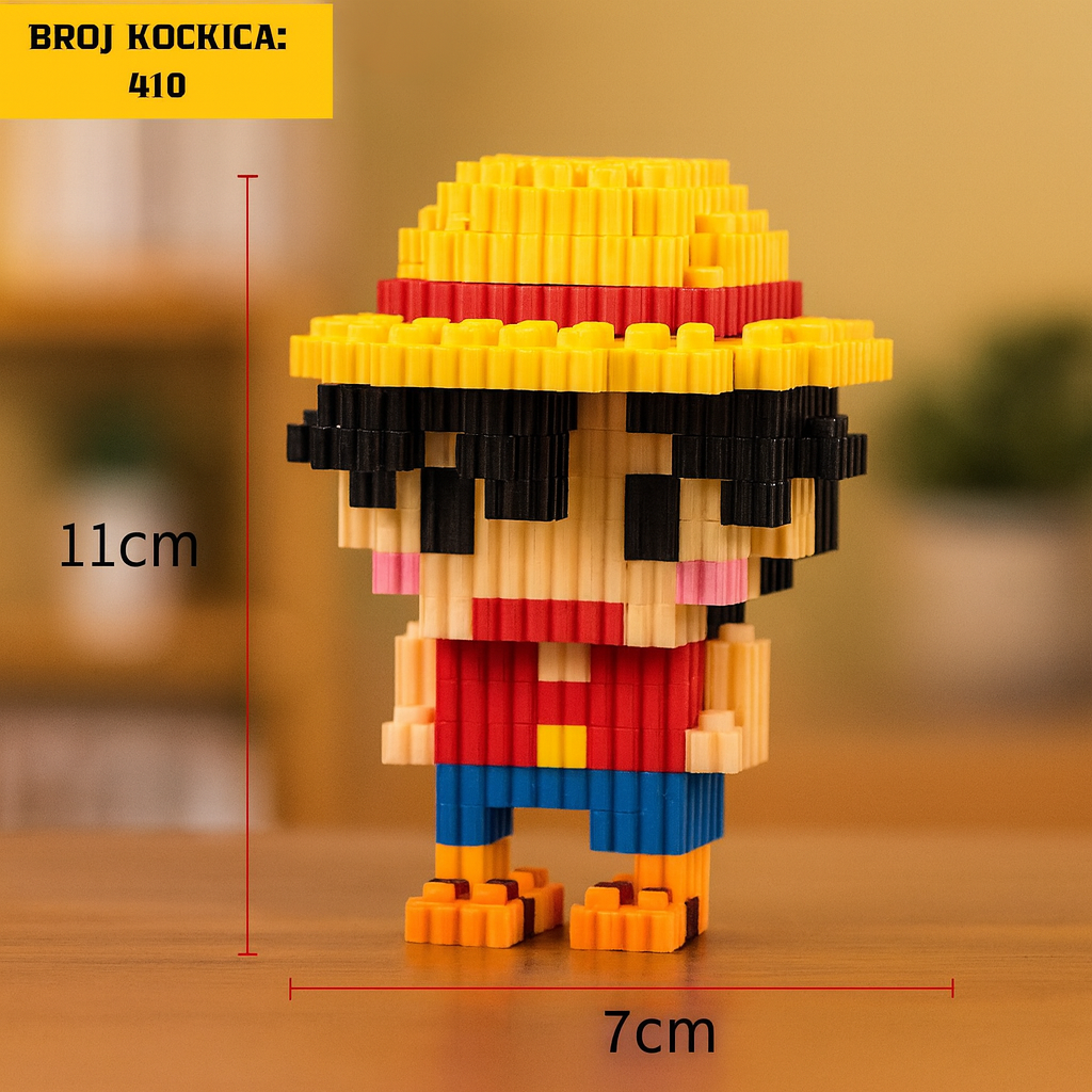 410-komadni One Piece Lego set s Luffy figurom