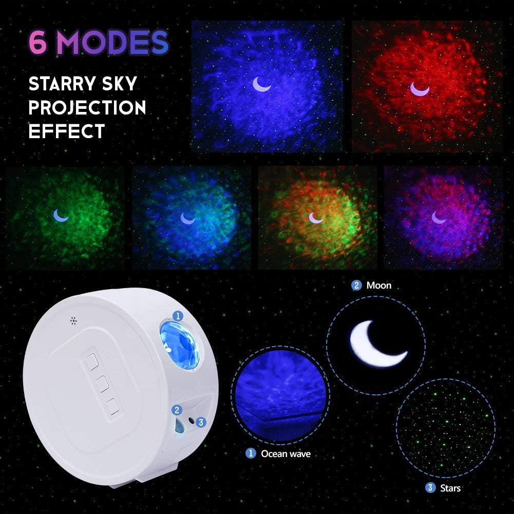 Projektor zvjezdastog neba LUX LASER RGB s više načina rada i laser RGB efektom