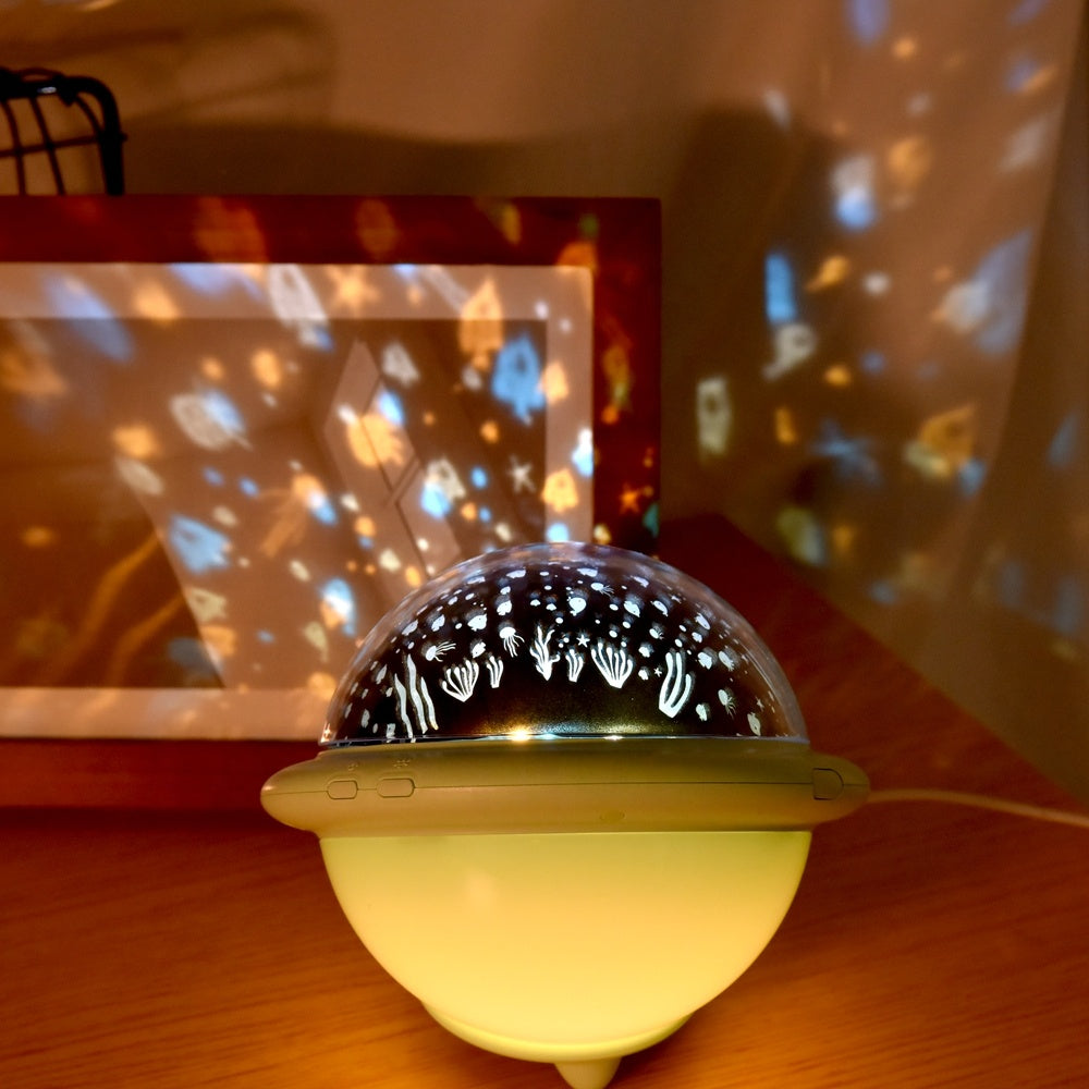 UFO Lampa RGB projektor noćna svjetlost s promjenom boja za opuštanje
