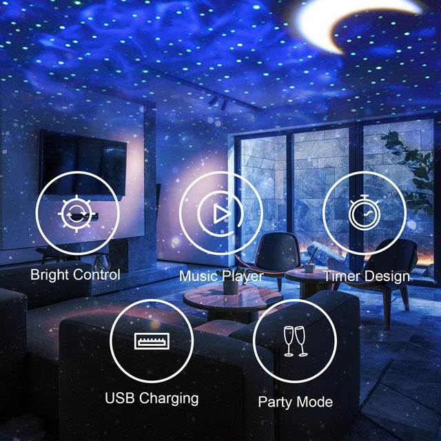 LUX LASER RGB PROJECTOR s laserskim RGB efektima za stvoranje zvjezdanog neba