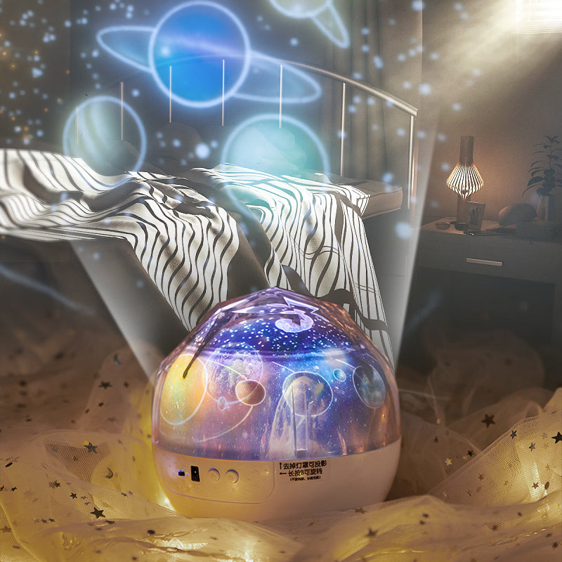 Planet-themed night light projector DIAMOND RGB LAMPA za stvaranje zvjezdanog ambijenta