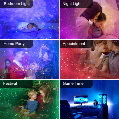 Prikaz scenarija korištenja LUX LASER RGB PROJECTOR s laser rgb efektima