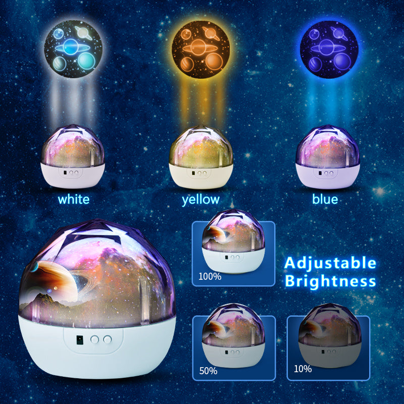 Planetarij noćna lampa DIAMOND RGB s podesivim svjetlom za atmosferu