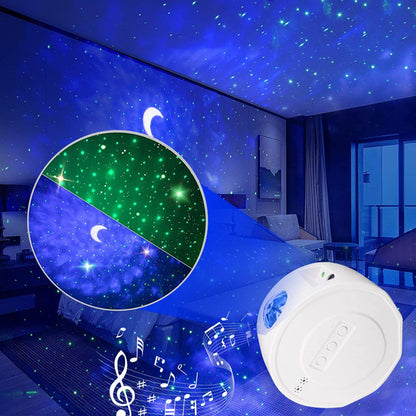 Lux Laser RGB Projektor s projektorom zvijezda i notama muzike