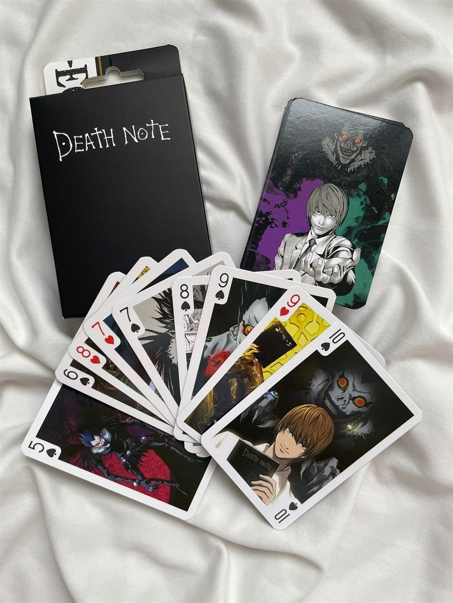 Death Note Karte: crne i bijele karte s anime likovima
