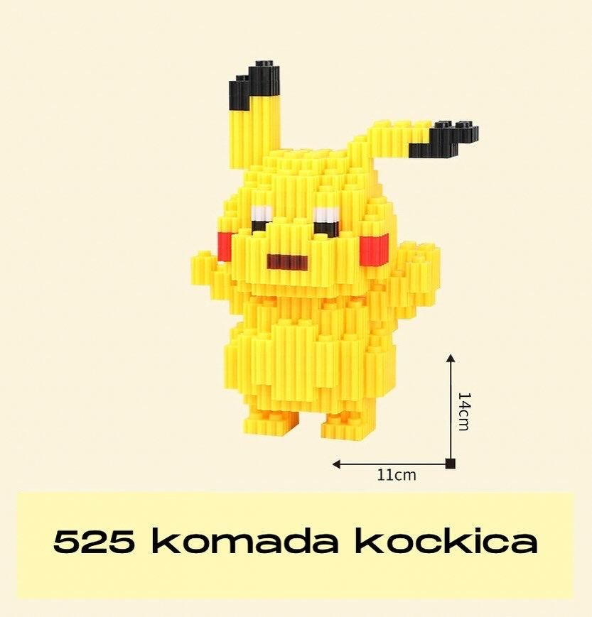 Žuti Pikachu LEGO figura u keramiČki set Čajnik stilu za kolekcionare