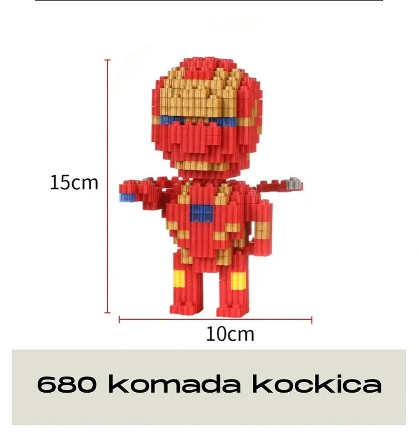 Iron Man LEGO brick figure from the popular Iron Man set, perfect for collectors
