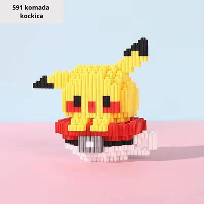 Pikachu figura od LEGO kocaka idealna za ljubitelje keramičkog seta Čajnik