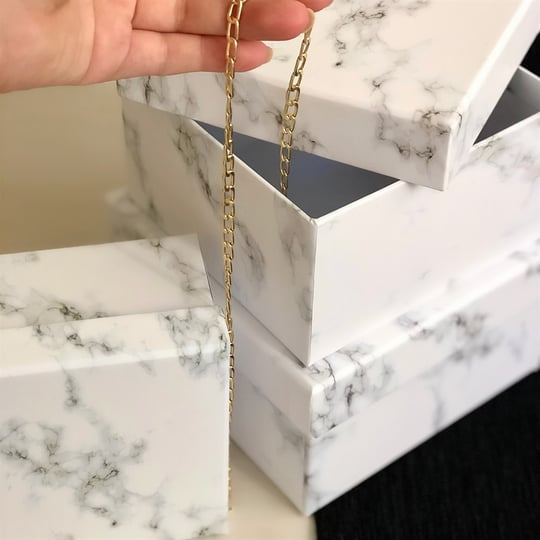 Marble-patterned ukrasna kutija Stone Ukrasna Kutija za elegantno pakiranje poklona
