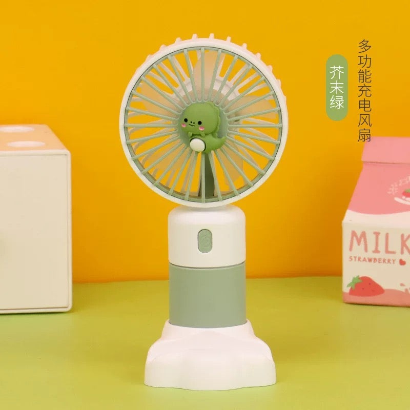 Zeleni i bijeli mini ventilator s dizajnom slatke crtane lik, Xiaomi