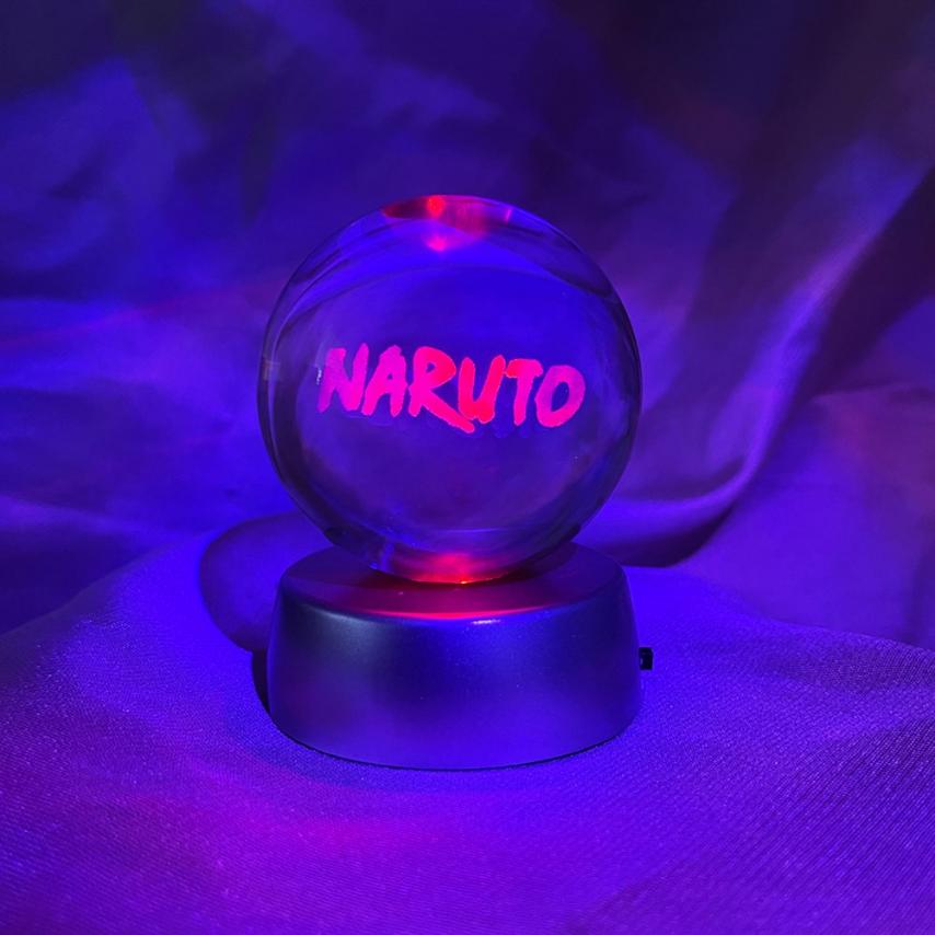 Illuminirani kristalna kugla s natpisom Naruto na proizvodu KUGLA NARUTO