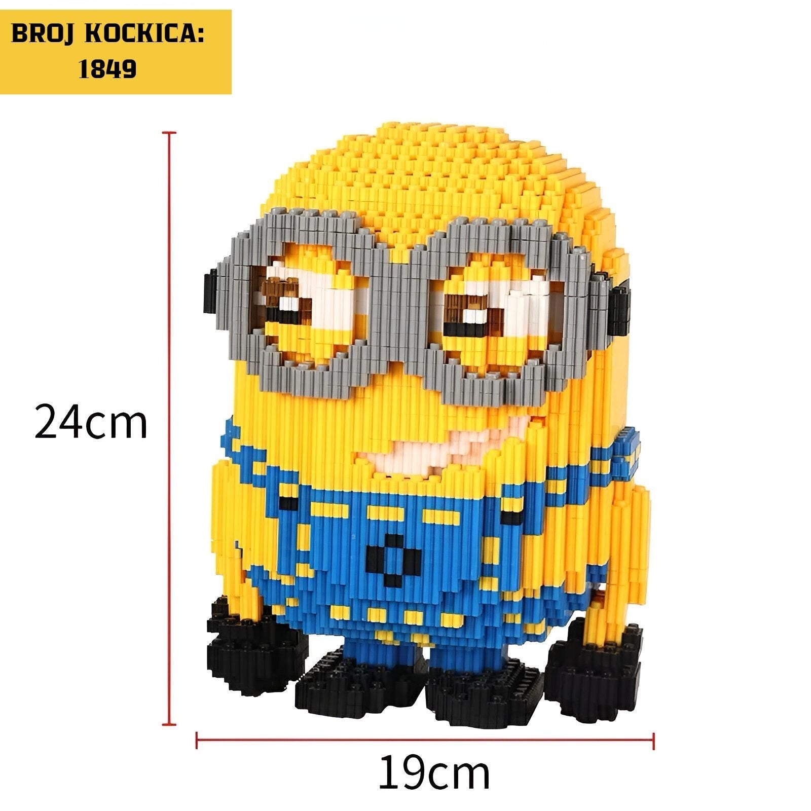 Minion brick figure from MINIONS LEGO set with 1849 pieces