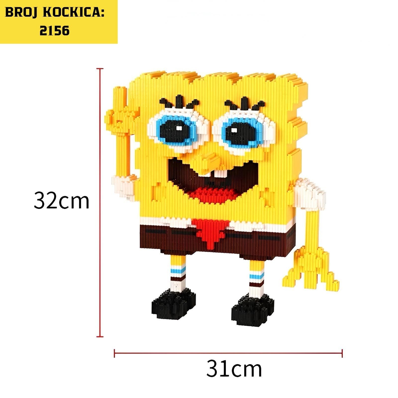 SpongeBob SquarePants LEGO brick figure iz seta SPONGE BOB LEGO s 2156 kocaka