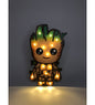 Illuminated Groot character nightlight from Groot Wood Lampa for cozy home decor