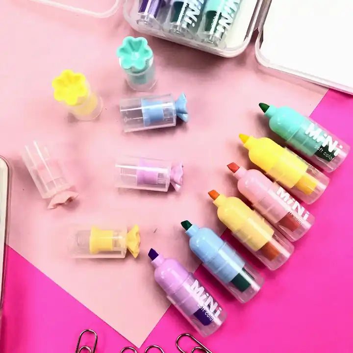 Pastel boje mini fluorescentnih markerā LIPSTICK MARKER za kreativno označavanje