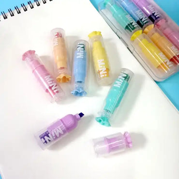 Pastel mini highlighters from the LIPSTICK MARKER collection