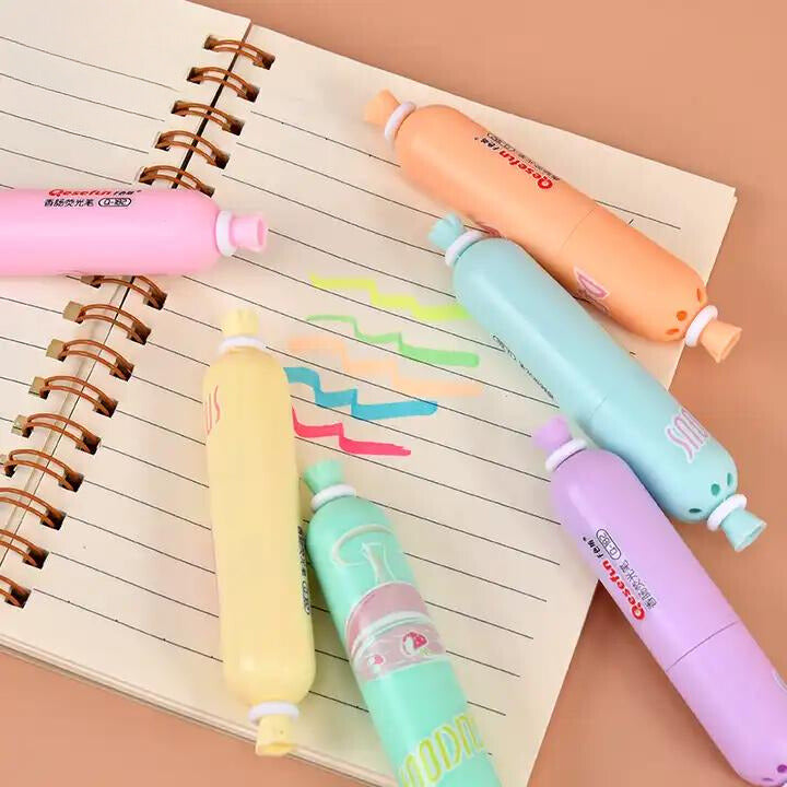 Pastel boje marker visokog oblika za isticanje SAUSAGE MARKER