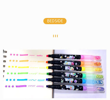 Šarena glitirana markera GALAXY BEAR MARKER2 u raznim bojama