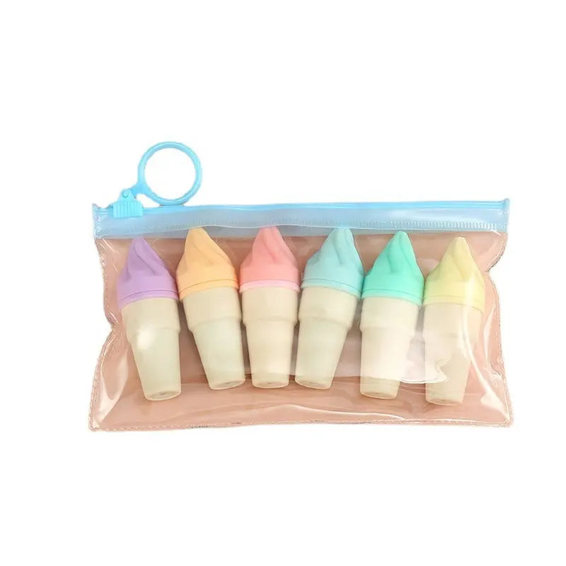 Pastel markeri u obliku sladoleda u prozirnoj torbici ICE CREAM MARKER2