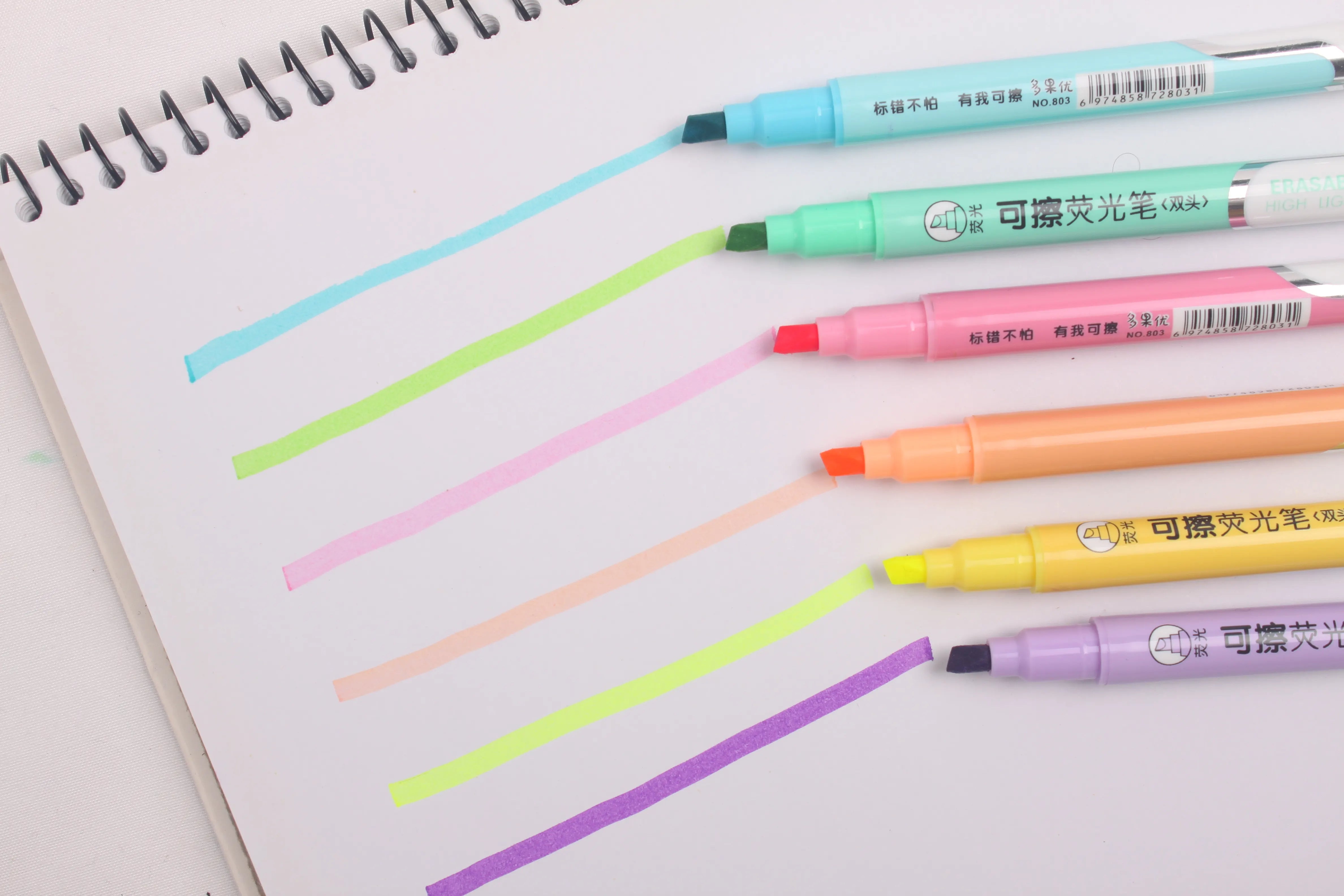 Šareni flomasteri s odgovarajućim tragovima za ERASABLE MARKER (DOUBLE SIDE)