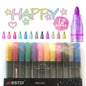 Set of OUTLINE GLITTER&DRAWING MARKER gel pens in vibrant glitter colors