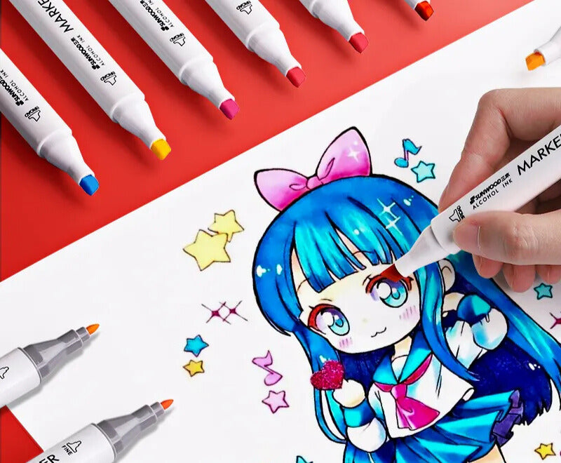 Šarena set olovaka za slikanje PAINTING MARKER 48 SET u privlačnoj ambalaži