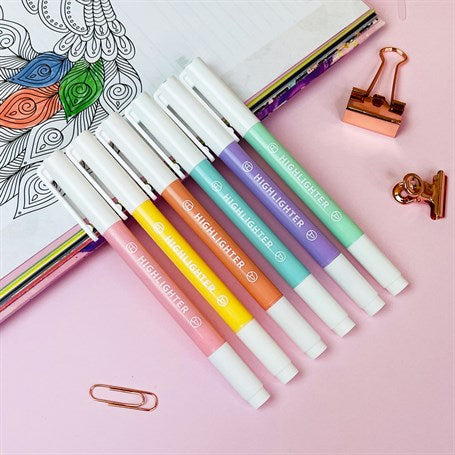Pastel obojeni flomasteri SOFT COLORS 6 komada za uredno isticanje