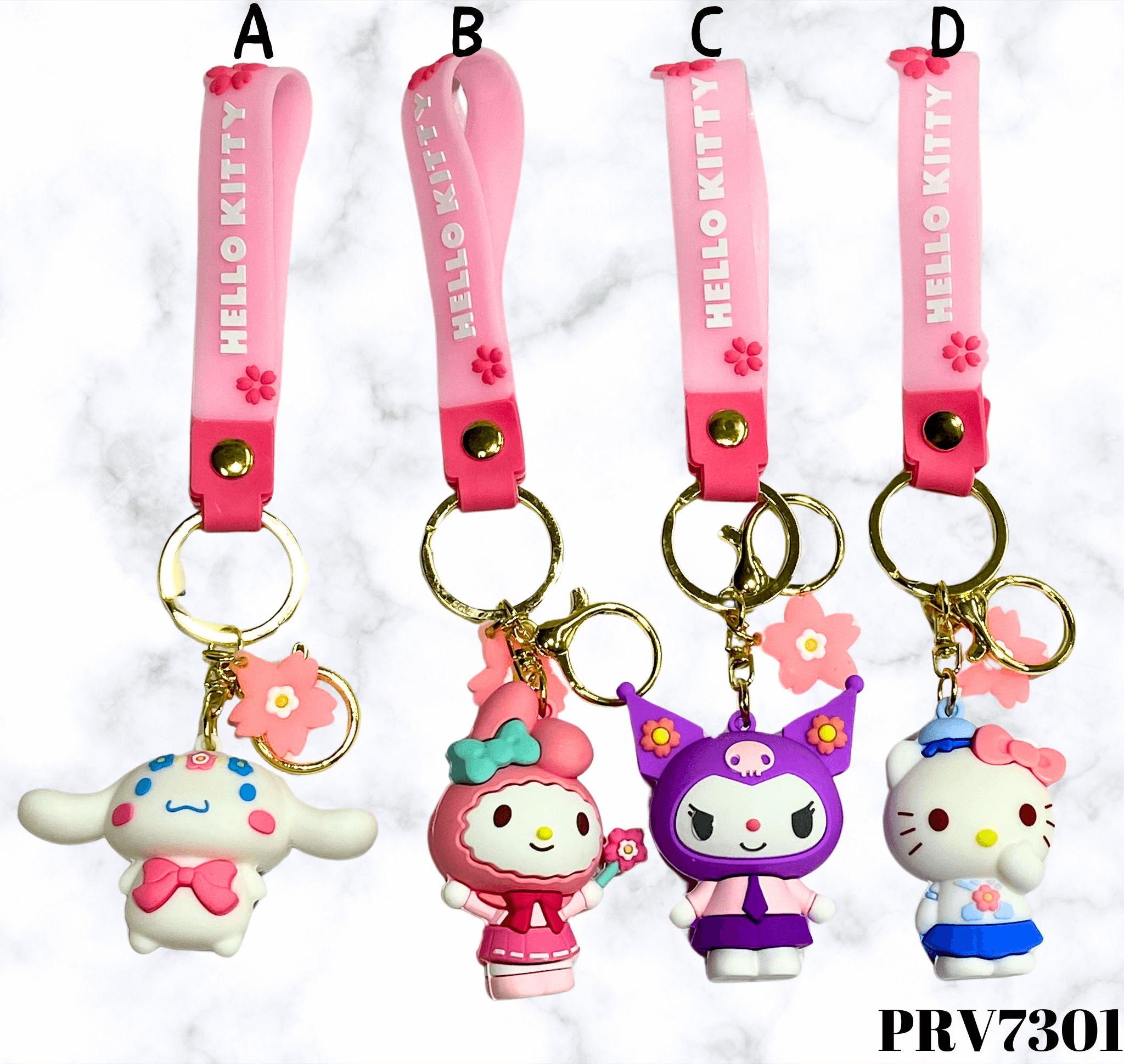 Cartoon karakteri privjesci s narukvicama u HELLO KITTY PRIVJESAK dizajnu