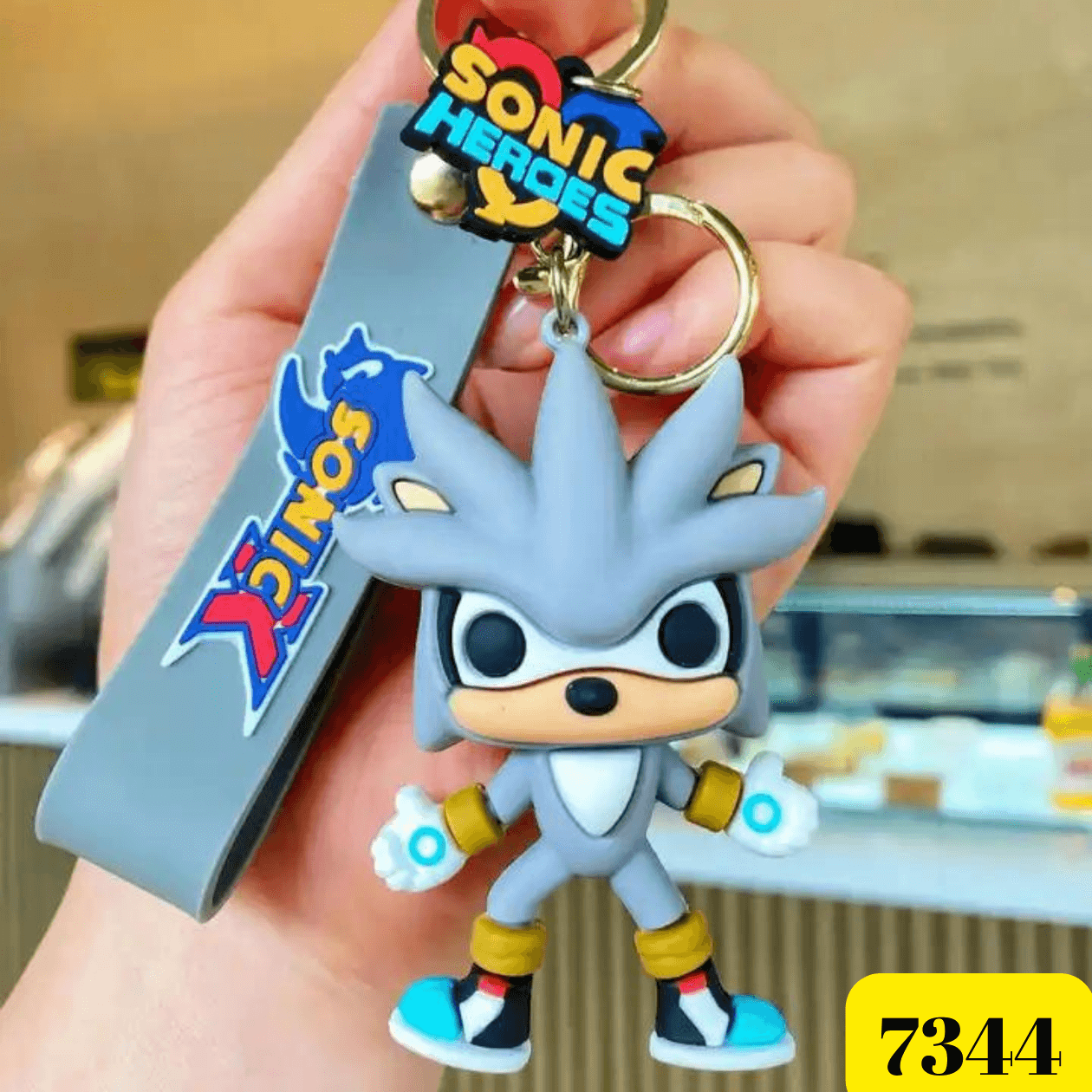 Srebrni Sonic privjesak kao ključni privjesak za ljubitelje Sonic igre