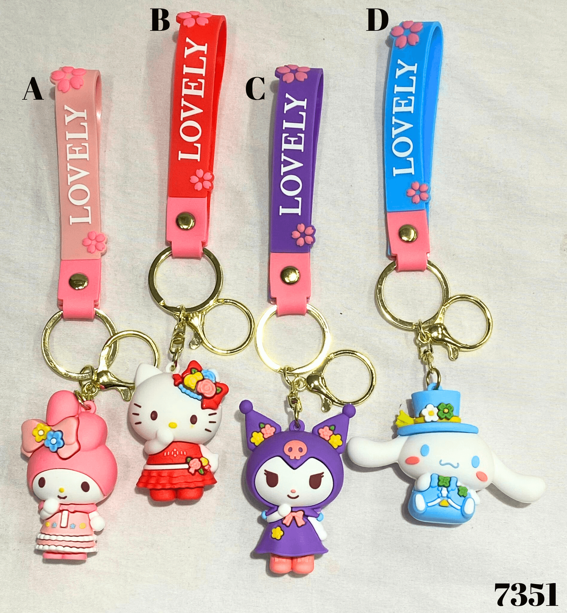 Šarene privjeske s likovima iz Hello Kitty Melody kolekcije