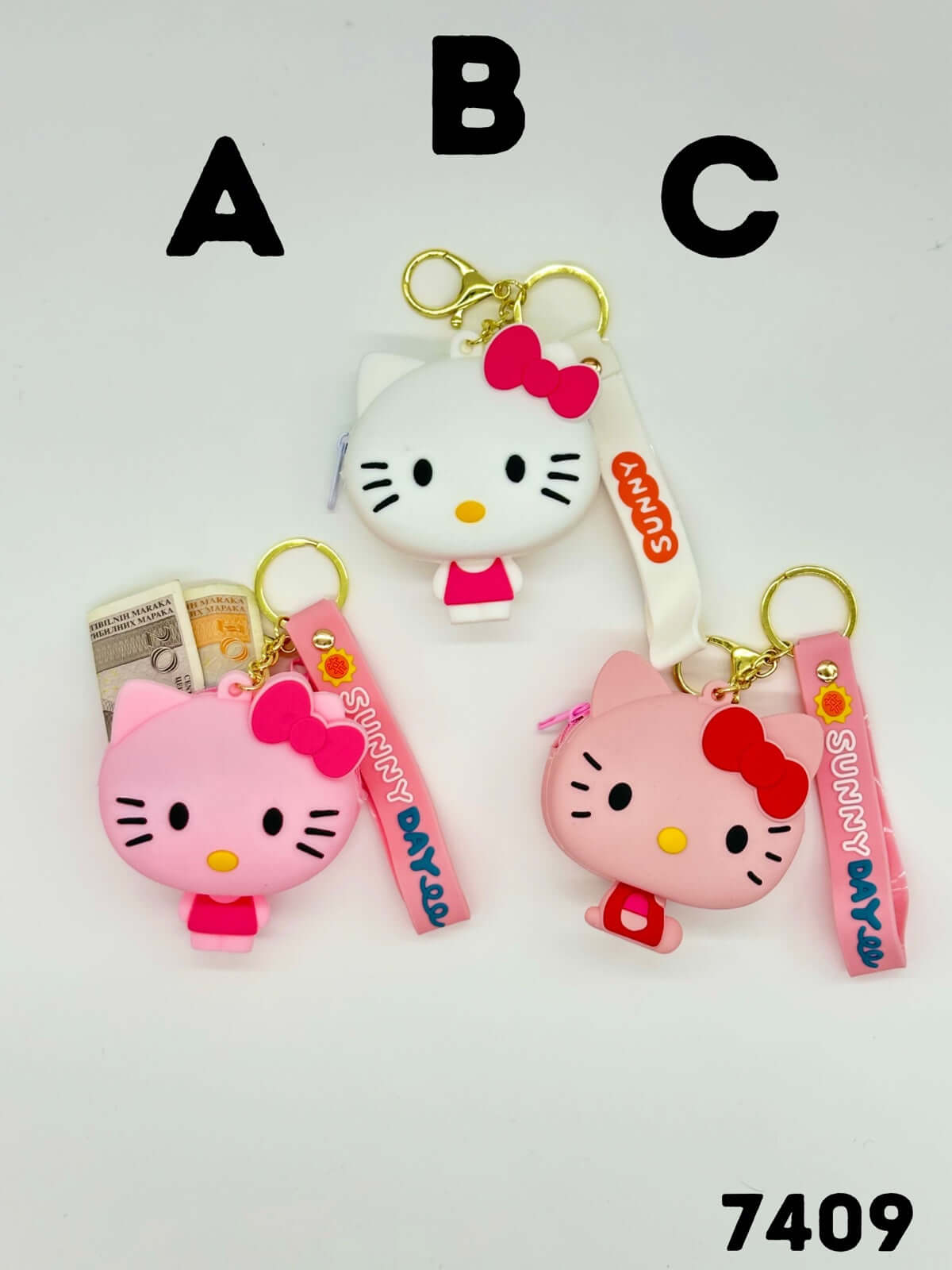 Hello Kitty privjesak i novčanik s keychainom u raznim bojama