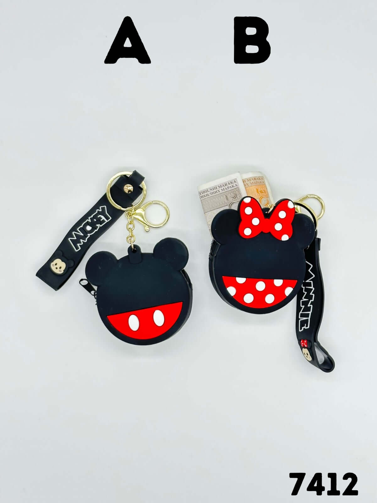 Mickey Minnie Mouse novčanik i privjesak s dizajnom Mickeyja i Minnie