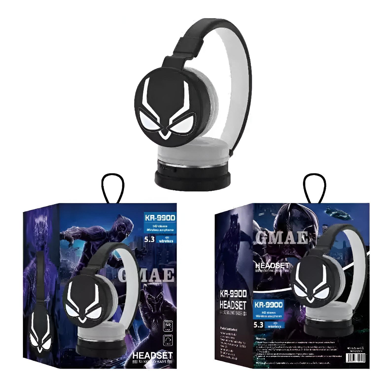 Crno-bijele slušalice inspirirane Black Pantherom u modelu BLACK PANTHER SLUŠALICE