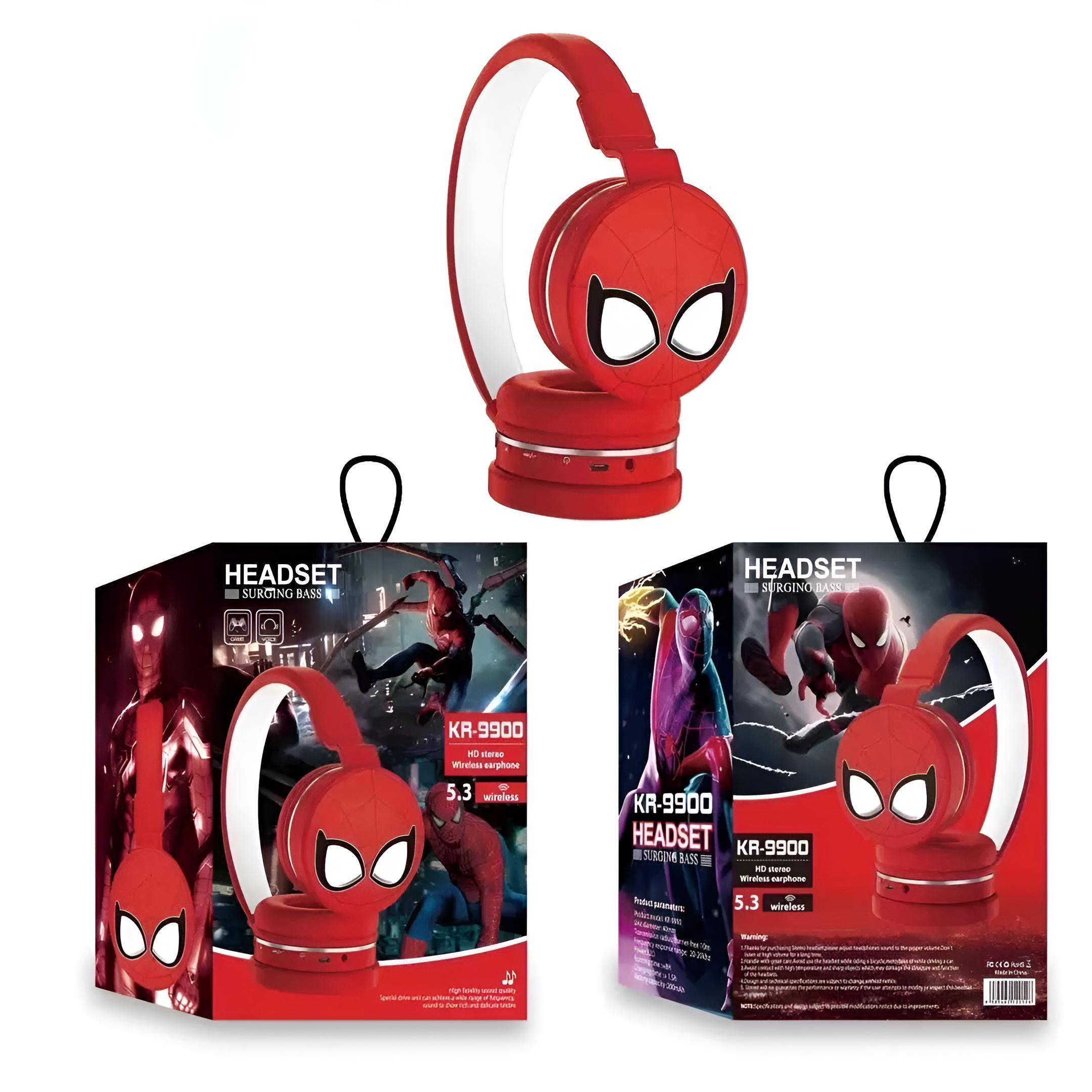 Crvene slušalice teme Spider-Man s ambalažom za SPIDERMAN SLUŠALICE