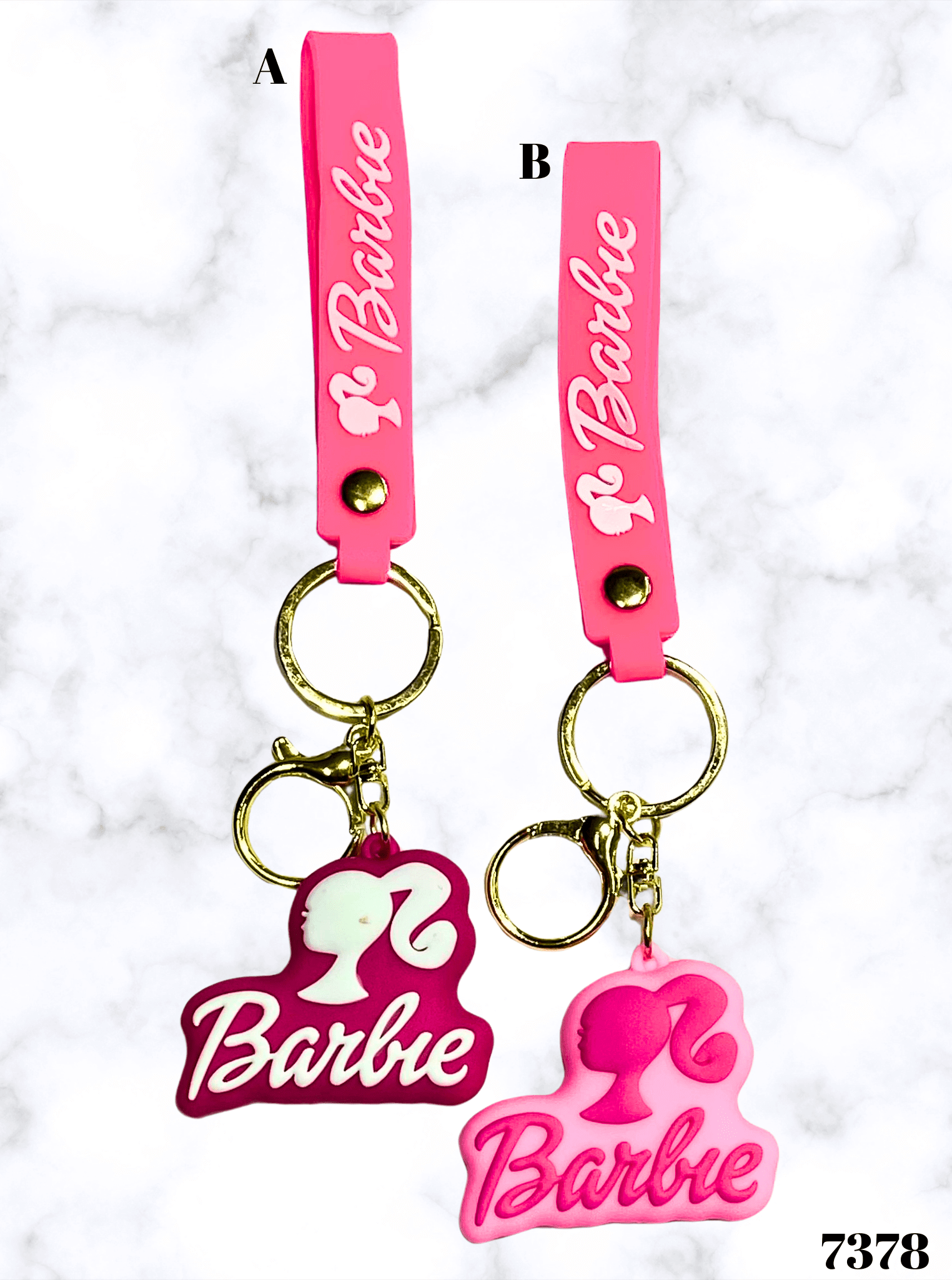 Dva ružičasta Barbie privjeska za ključeve u attraktivnoj ambalaži