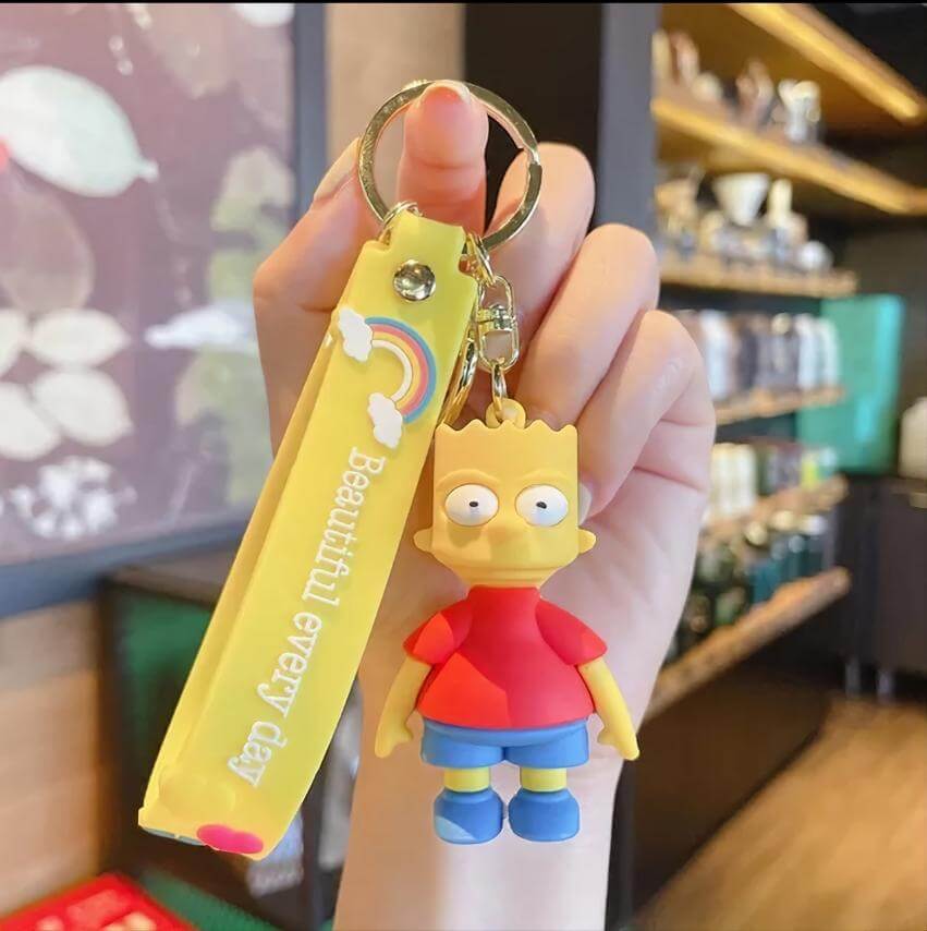 Bart Simpson privjesak s žutom trakom za veseli stil i kolekcionarstvo