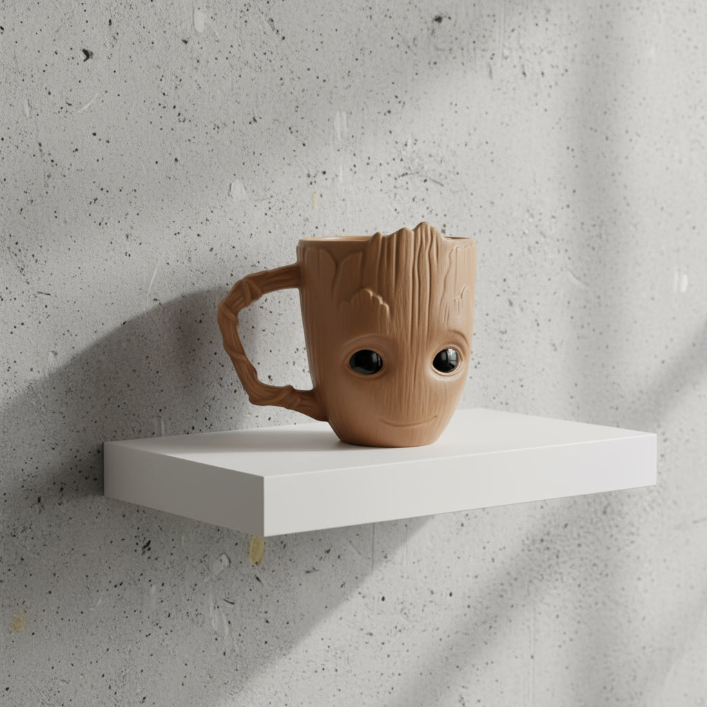 Marvel Groot keramička šolja s drvenim dizajnom, smeđa boja