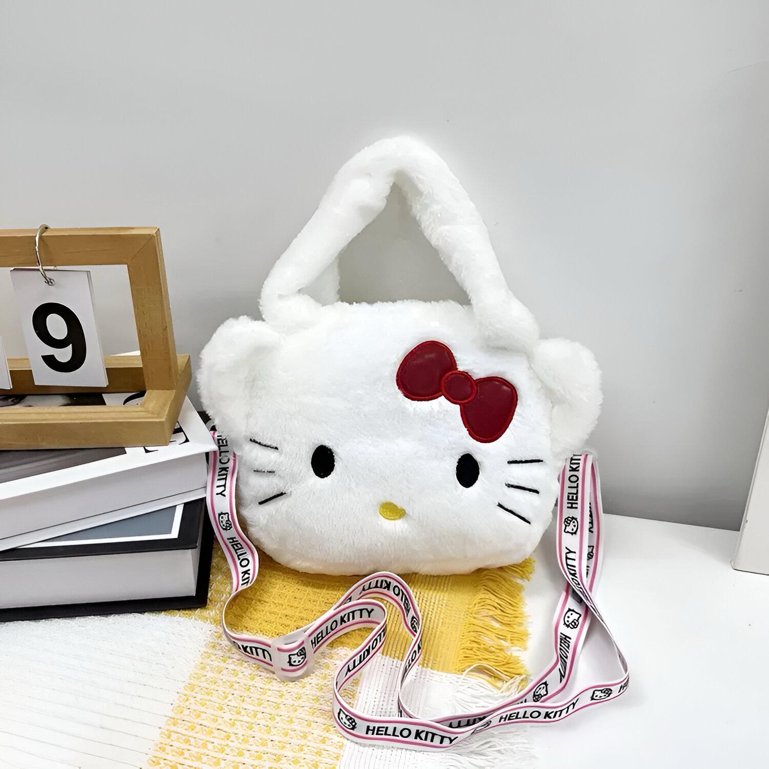 Bijela Hello Kitty plišana torbica pod nazivom HELLO KITTY TORBICA