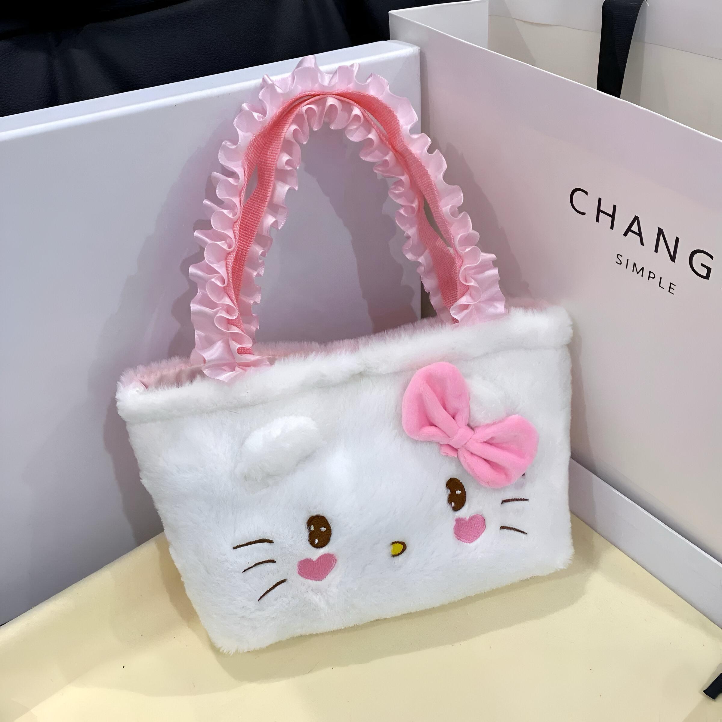 Bijela Hello Kitty plišana torbica HELLO KITTY TORBICA idealna za ljubitelje