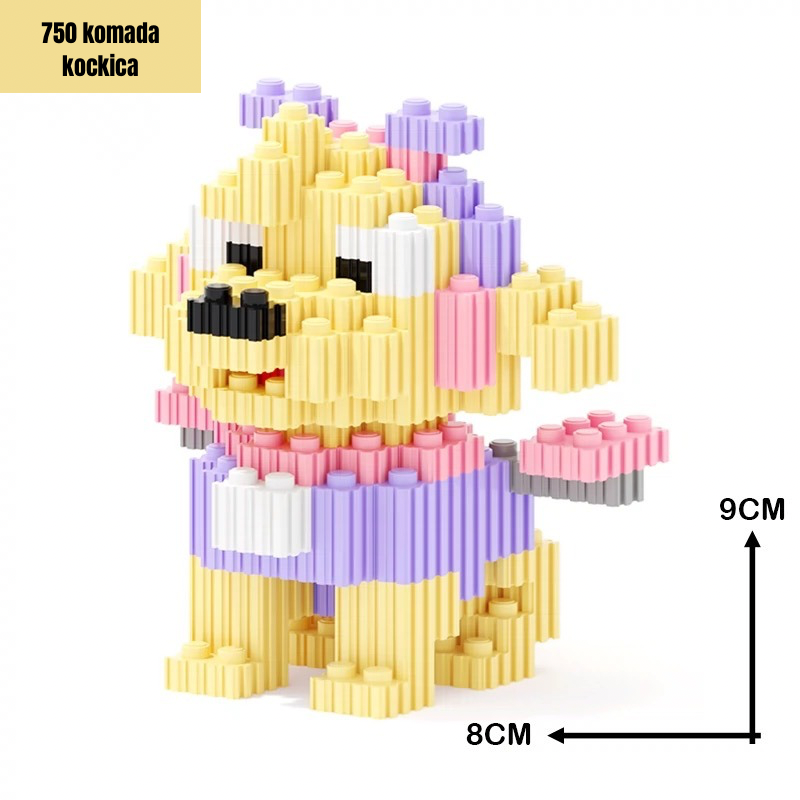 Blocky dog figurine from PAW PATROL LEGO set čajnik u keramičkom setu