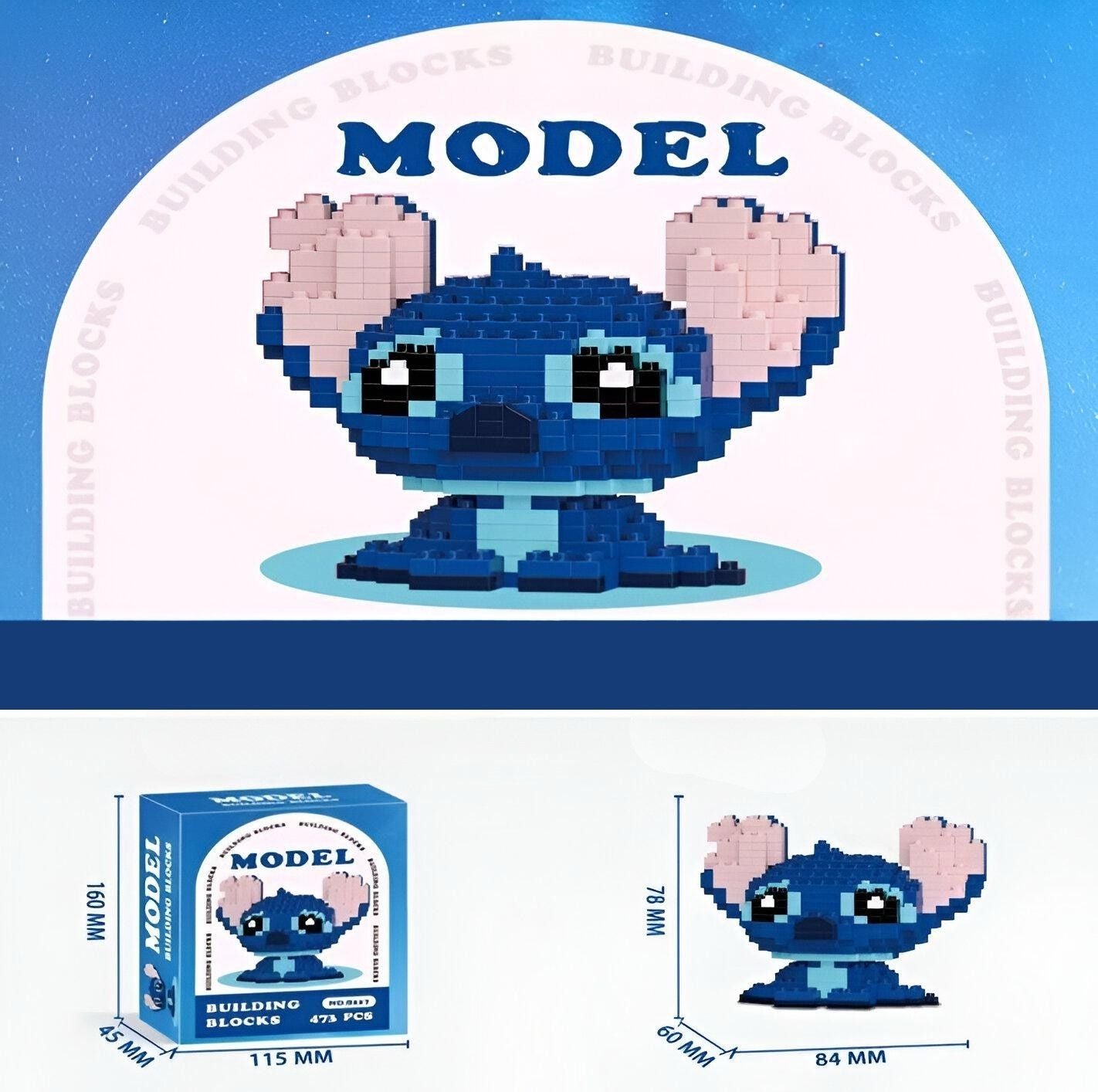 Stitch model od kocaka iz STITCH LEGO seta s 473 komada