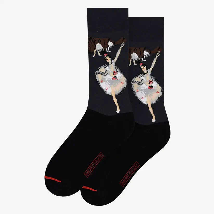 Crne čarape s balerina dizajnom iz serije Edgar Degas Ballet