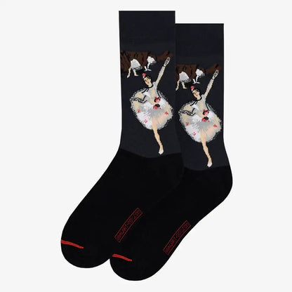 Crne čarape s balerina dizajnom iz serije Edgar Degas Ballet