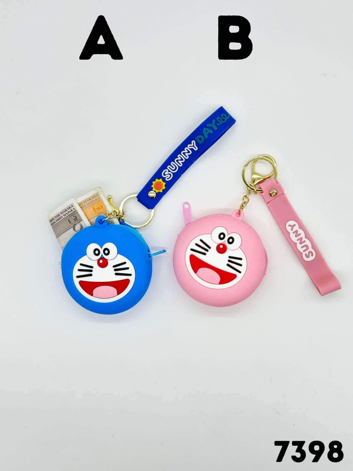 Cartoon character coin purses featuring Doraemon privjesak for kids and collectors